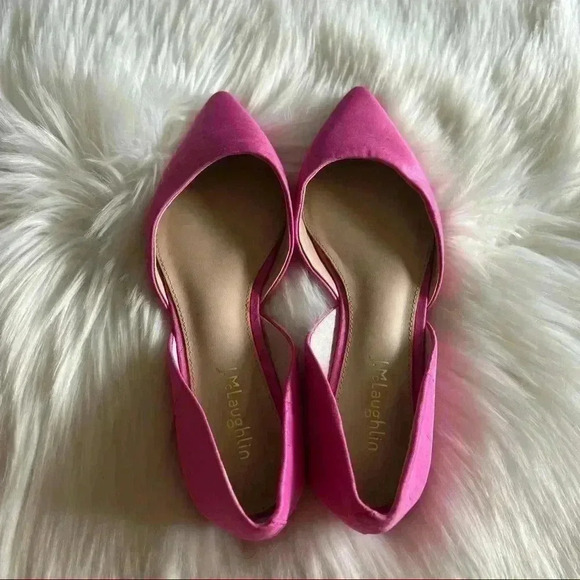 New J. McLaughlin Silk Pointy Shoes Sz 6 - Picture 4 of 10